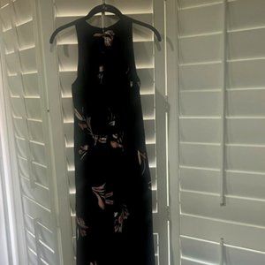a new day; Classy BLACK FLORAL JUMPSUIT SIZE XS LIKE NEW